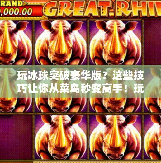 玩冰球突破豪华版？这些技巧让你从菜鸟秒变高手！玩冰球突破豪华版技巧